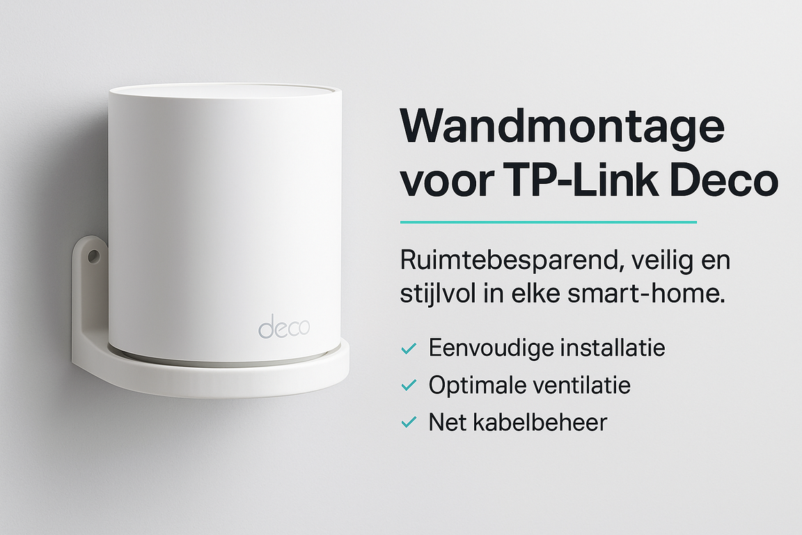 Wandhouder voor TP-Link Deco X10 X20 X50 X55 X60 | Muurbevestiging Mesh WiFi | Deco Houder - Image 4