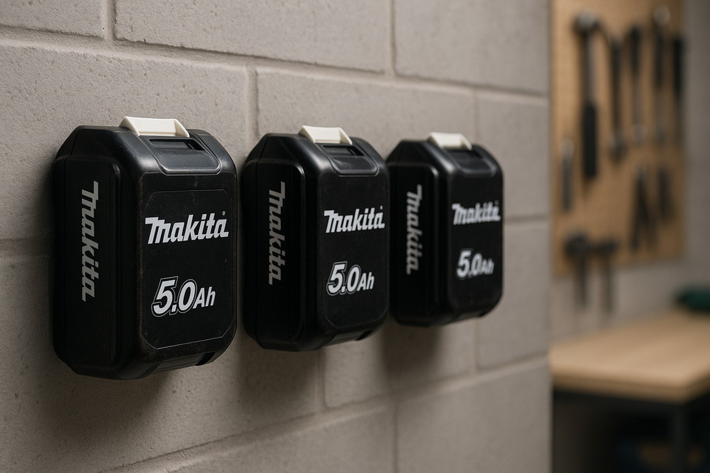 Accuhouder 3 Stuks voor Makita 18V LXT | Muurbeugel of Werkbank Set | BL1850B BL1860B BL18 - Image 8